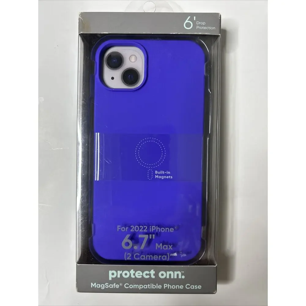 Protect Onn 1 MagSafe Compatible Purple iPhone 14 Plus Silicone Case - Picture 1 of 4